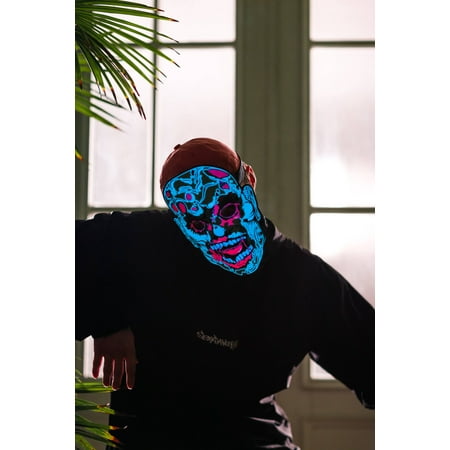 BEATSYNC Sound Responsive Lighted Zombie Mask