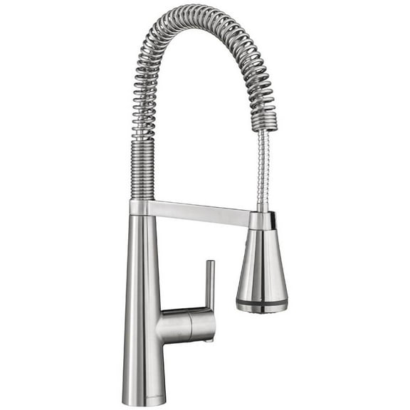 American Standard Edgewater Semi-Professional Single-Handle Pull Down Kitchen Faucet in Stainless Steel