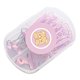 thumbnail image 1 of Uadme Juego de clips de papel, caja resistente, ligera, linda, portátil, multiusos, juego de clips de oficina para familia, escuela, negocios (polvo de Sakura), 1 of 5