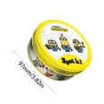 thumbnail image 4 of Spot It Game Animal Fun Cards Con Caja Metal Juguete Educativo (pequeño Hombre Amarillo), 4 of 6