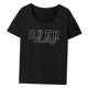 thumbnail image 3 of Camiseta de mujer Camiseta con cuello redondo Ropa de ajuste regular Ropa deportiva Camiseta básica para XL, 3 of 8