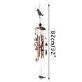 thumbnail image 3 of Bouanq Retro Metal Wind Chimes for Outdoor Red Copper Color Iron Sympathy Wind Chimes Garden Decoration, 3 of 3