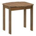 thumbnail image 1 of Hawthorne Collections Transitional Wood Outdoor Adirondack Side Table in Brown, 1 of 7