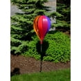 thumbnail image 2 of In The Breeze 1078 — Rainbow Poly 10-Panel Hot Air Balloon Ground Spinner — Colorful Wind Spinner Garden and Yard Decoration, 2 of 2