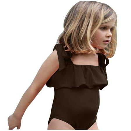 

Girls Swimsuit Deals AIEOTT Bathing Suits For Girls Toddler Kids Baby Girl Bikini Shoulder Tie One-Piece Swimwear Swimsuit Beachwear Kids Girls Swimwear Bathing Suits Bikini Summer Savings Clearance!