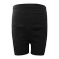 thumbnail image 4 of LIIPEE Women Yoga Pants Casual Solid Color Elastic High Waist Leggings Shorts With Pockets Female Comfort Shopping Outdoor Pants,Black,L, 4 of 5