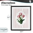 thumbnail image 4 of Stupell Industries French Country Spring Tulips on Stripes Black Framed Print Under Glass, 13 x 16, by Ink Drop Loft, 4 of 8