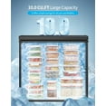 thumbnail image 3 of TABU 10.0 cu ft Deep Freezer with Removable Basket, Adjustable Temperature(Black), 3 of 8