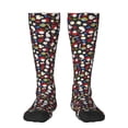 thumbnail image 2 of Lsque Rose Rabbit Printed Crew Socks Men's Women's LightWeight Thin Casual Calf Socks ,Knee High Socks,Cotton Socks, 2 of 9