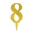 thumbnail image 1 of Number 8 Acrylic Cake Topper, Gold, 6-1/2-Inch, 1 of 1