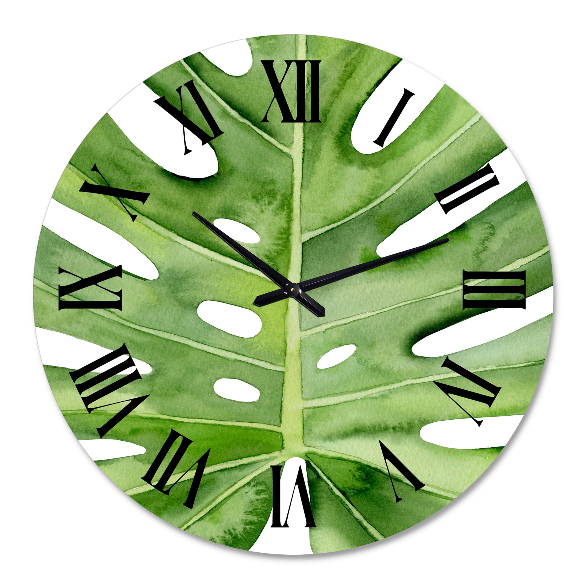 Designart 1" Quartz Tropical Wall Clock