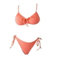 thumbnail image 4 of MSJUHEG Bathing Suit for Women,Boho Swimsuits for Women,Thong String 2 Piece Bikini Set,Bathing Suits for Women,Bikini Sets for Women,Push Up,Bralette Bikini Set Orange XL, 4 of 6