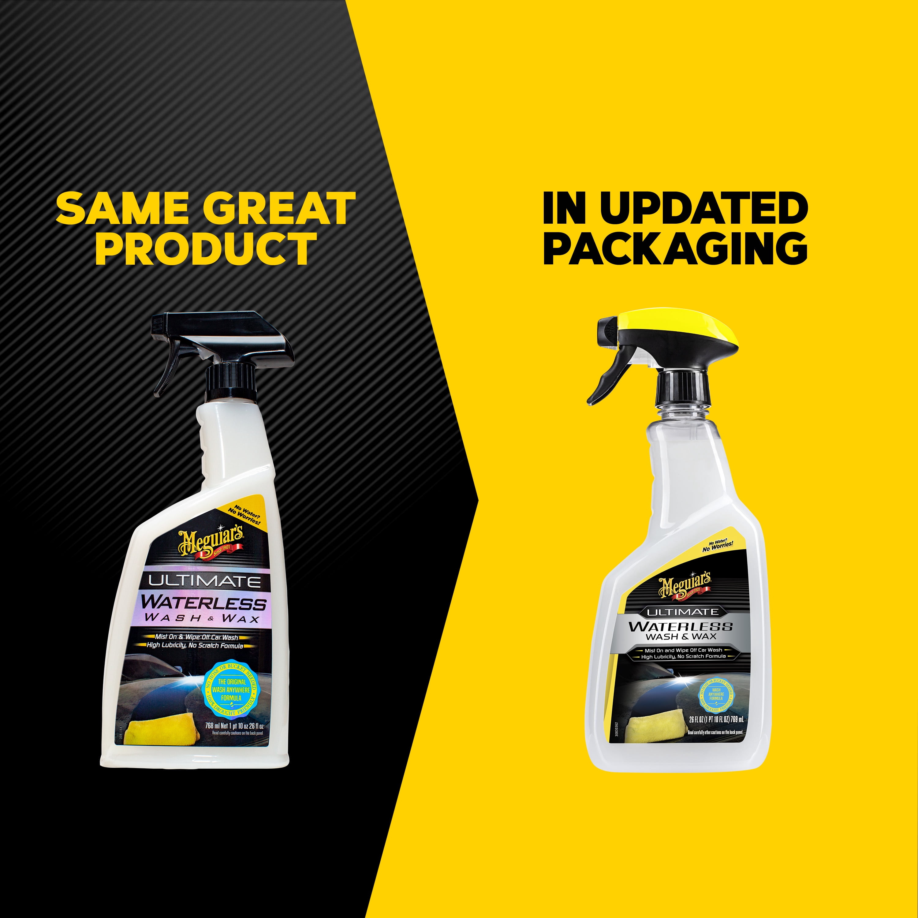 Meguiar's Ultimate Waterless Wash & Wax Spray, G3626, 26 oz