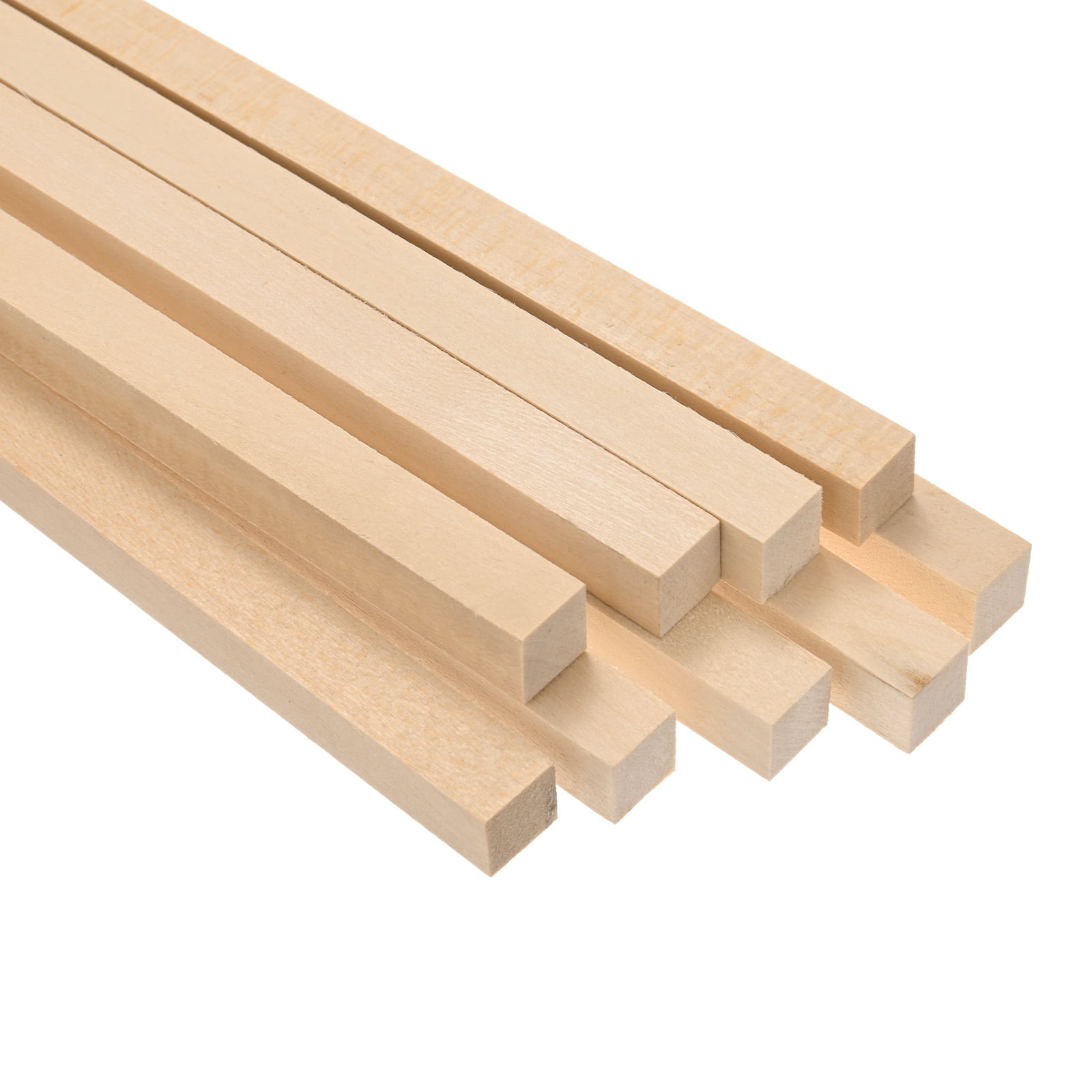 100 Varillas Cuadradas De Madera De Tilo Para Manualidades - 3/8 X 10 Pulgadas, Sin Terminar, Superficie Lisa