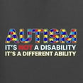 thumbnail image 2 of Autism Awareness Puzzle | Autism Is Not A Disablity Itâ€™s A Different Abilty Inspirational Christian Mens Long Sleeve Shirt, Charcoal, XX-Large, 2 of 5