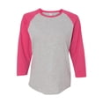 thumbnail image 2 of LAT Women�'s Baseball Fine Jersey Three-Quarter Sleeve Tee, 2 of 3