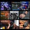 thumbnail image 7 of EIGIIS 1.39" Military Smart Watch Men's Fitness Tracker Bluetooth Call Compatible with iPhone Android Smart Watch, 7 of 7