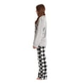 thumbnail image 2 of Just Love Plush Pajama Sets for Women 2X Buffalo Plaid Penguin, 2 of 3