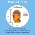 thumbnail image 2 of SHAPES ETC. Large Notepad - Turkey, 2 of 9
