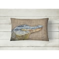 thumbnail image 2 of Carolines Treasures 8733PW1216 Alligator Canvas Fabric Decorative Pillow, 12H x16W, multicolor, 2 of 3