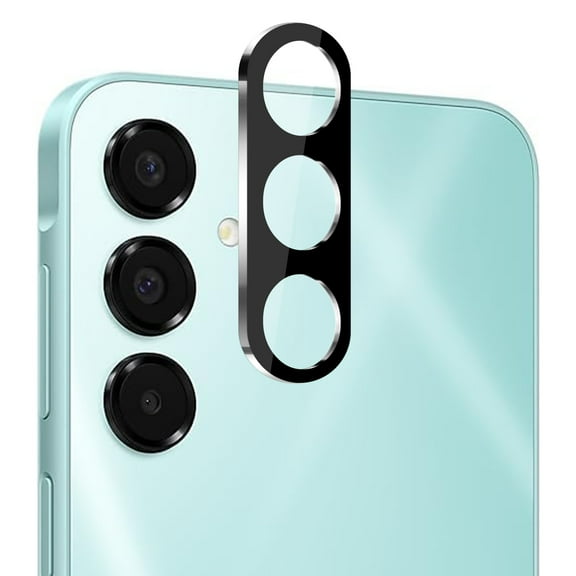 For Samsung A16 5G Camera Lens Colored Edge Tempered(2.5D) - Black