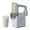 Gray With stand, variant on Multifunctional Electric Cheese Grater Portable Salad Maker with 4 Different Shapes 40W Slicer Rotary Electric Shredde