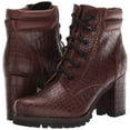 thumbnail image 3 of Kelsi Dagger Trek Oxblood Red Leather Block Heel Lace-up Combat Platform Bootie (OXBLOOD, 7.5), 3 of 6