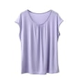thumbnail image 5 of Delayuji Women's Spring and Summer Loose Vest with Camisole Thin Design for Home Base Sports Sweatshirt Sleeveless Top for Outerwear Purple Xxl Modal Short Sleeve Shirts for Women, 5 of 5