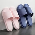 thumbnail image 1 of Zapatillas de casa de verano para interior, antideslizantes, con suela suave, para el baño, para el hogar, para parejas, de color liso, para hombre, 1 of 5