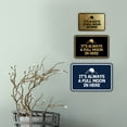 thumbnail image 4 of Signs ByLITA Classic Framed It's Always A Full Moon In Here Sign (Navy Blue/Gold) - Large, 4 of 6