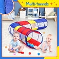 thumbnail image 5 of Túnel de juego JAMW para niños pequeños tienda de campaña desplegable con 2 lados de malla, 5 of 5