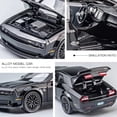 thumbnail image 4 of Erbadihago Modelo de Coche de Juguete 1/32 Dodge Challenger Hellcat Modelo de Coche de aleación con luz y Sonido Coches Modelo coleccionables vehículos de Juguete extraíbles para niños de 3 años en ad, 4 of 5