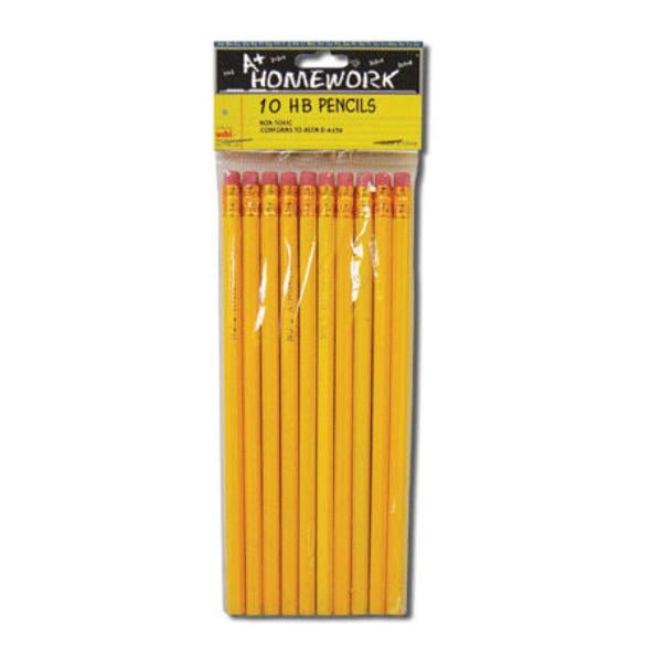 Pencils HB Lead 10 Count Case Pack 48