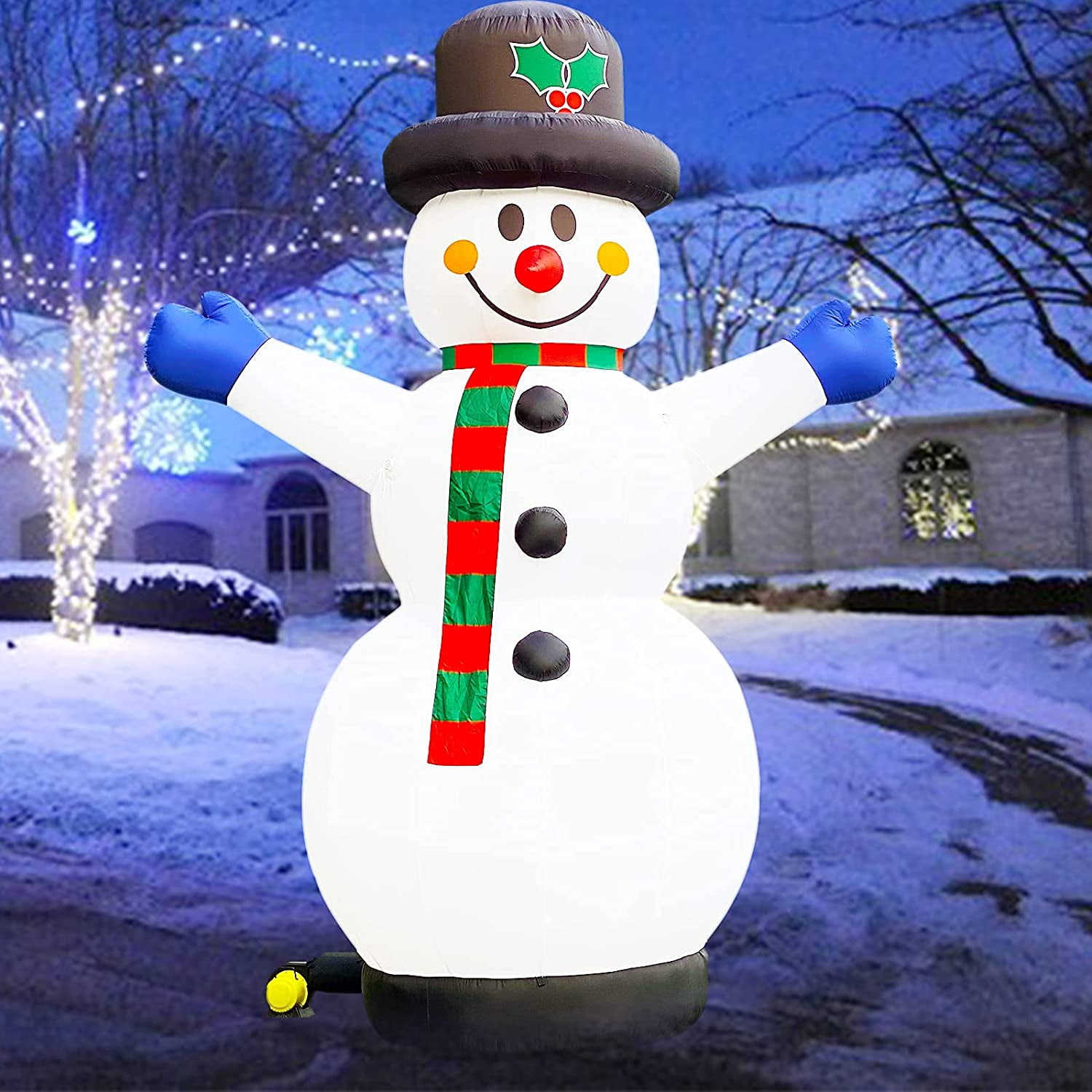 Giant 26Ft Premium Inflatable Snowman with Blower for Christmas Yard  Decoration Outdoor Yard Lawn Xmas Party Blow Up Decoration