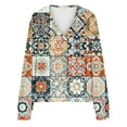 thumbnail image 5 of LOVZFMLL Vestes pour Femmes Mode Cardigan Imprimé Veste Décontractée Mode Manches Longues Col Haut/chemise à Capuche Décontractée, 5 of 5