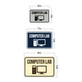 thumbnail image 5 of Classic Framed Computer Lab Sign (Navy Blue / White) - Large, 5 of 5