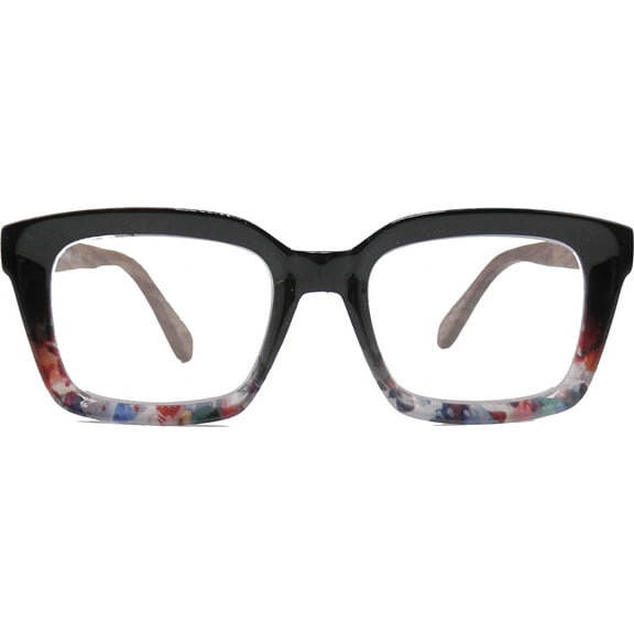 EYEGEMS Brand Eyeglasses  3.00 Women Eco Friendly Sustainable  Reading Glasses Ladies Walnut Wood Black Multicolor 0552