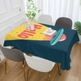thumbnail image 2 of Yayeee Tablecloths 60" x 60" Rectangle Wrinkle Resistant Party Table Cover, Blue UFO, 2 of 8