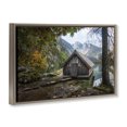 thumbnail image 4 of Stupell Industries Mystical Cabin on Lake Landscape & Nature Photography Brown Floater Framed Canvas Art Print Wall Art, 31 x 21, 4 of 10