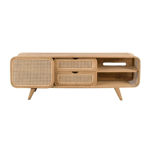 Miekor Furniture 59x15x20" Teak Cabinet B3A082