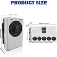 thumbnail image 3 of 12V DC 7200BTU aire acondicionado eléctrico de aparcamiento dividido, nueva unidad de CA de camión de energía para semicamión, autobús, furgoneta de camping, RV, automóvil (blanco,), 3 of 8