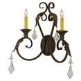 thumbnail image 1 of Meyda 116398 19 in. Josephine 2 Light with Crystals Wall Sconce, 1 of 1
