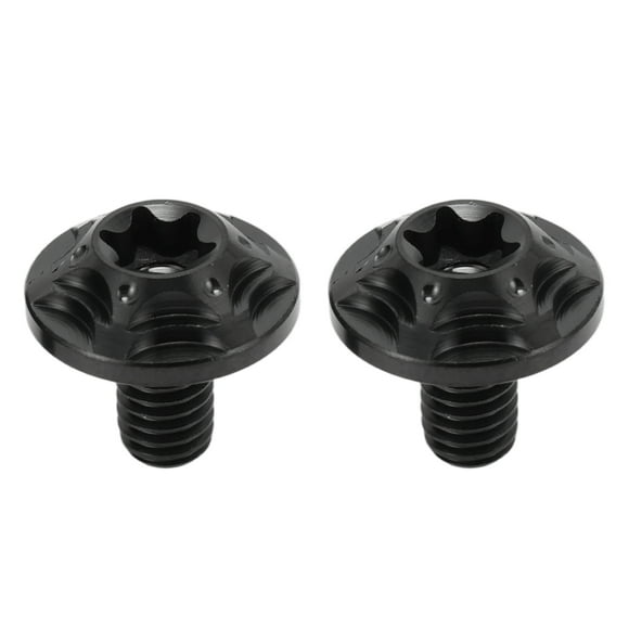 Tornillos para Parabrisas Unique Bargains 2 (M6x10mm) Aleación de Titanio Negro