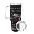 thumbnail image 1 of Taza térmica de acero inoxidable con estampado de Buzz Lightyear para café frío o caliente, 40 oz, con asa, 1 of 8