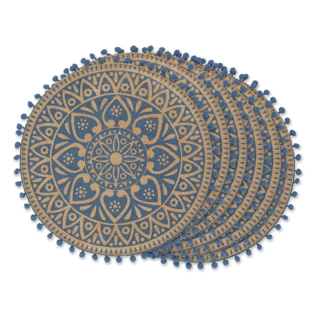 Juego de manteles individuales tejidos DII, colección DII, yute natural, 15 cm, 6 unidades