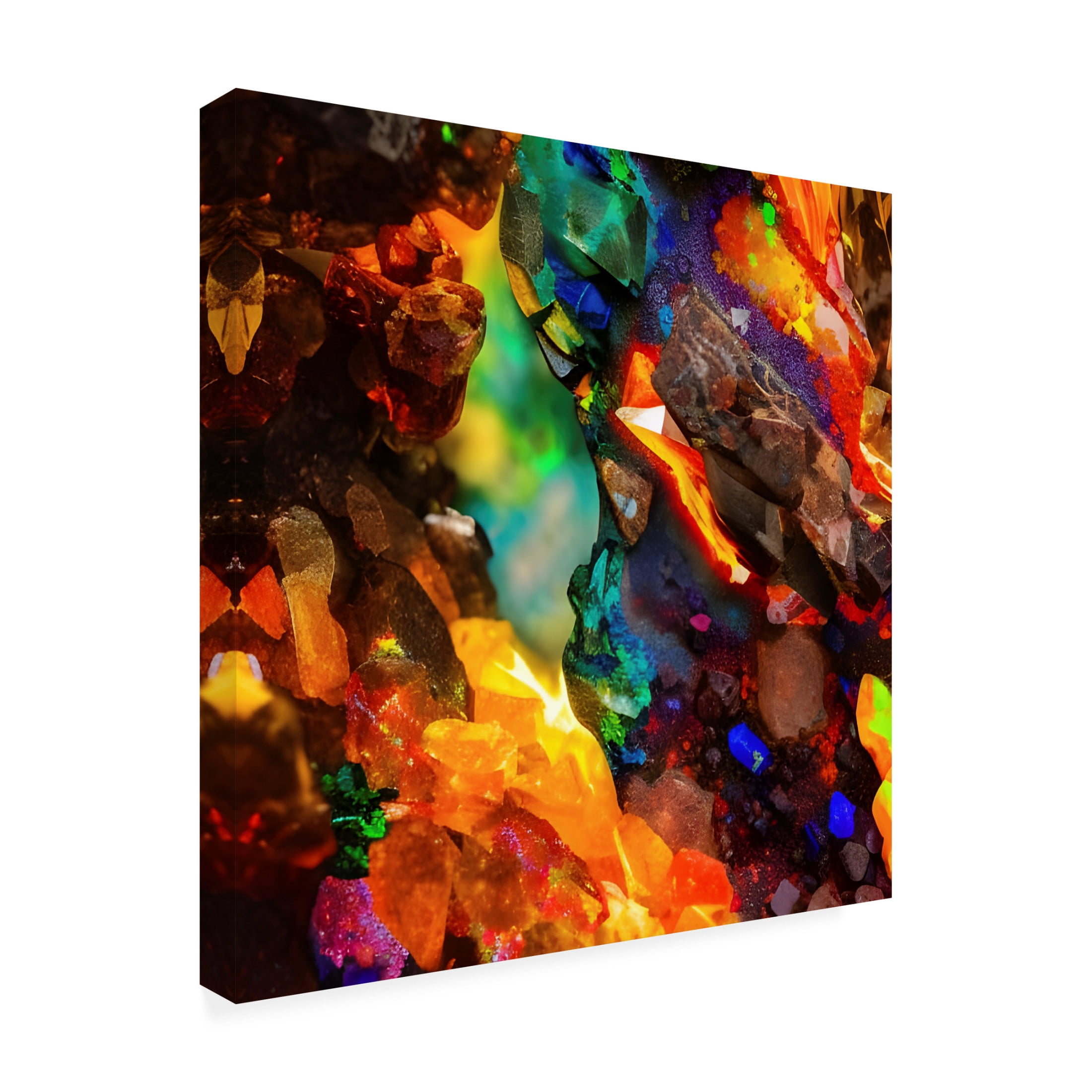 Canvas Wall Art - Tina Lavoie 'Geology 101 Part One' Wall Art for Living Room, Bedroom, or Office Décor by Trademark Fine Art - 14 x 14 Inches