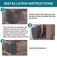 thumbnail image 6 of 2 Pack Waterproof Armrest Covers Couch for Chairs and Sofas Couch Arm Covers with Side Pocket, Non-Slip Armrest Protectors Washable Armrest Slipcover (Gray), 6 of 7