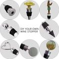 thumbnail image 3 of Wine Stopper, Reusable Decorative Bottle Stoppers for Kitchen, Bar, Gifts, Holiday Party, Wedding (5 Pack, Simple Style), 3 of 5