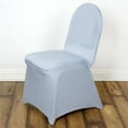 thumbnail image 7 of BalsaCircle Silver Spandex Stretchable Banquet Solid Chair Covers Slipcovers, 7 of 7