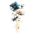thumbnail image 2 of Dsscvnef Spring Wall Decals Spring Flowers Butterflies Floral Wall Decals for Bedroom Living Room Study Room Home, 2 of 7